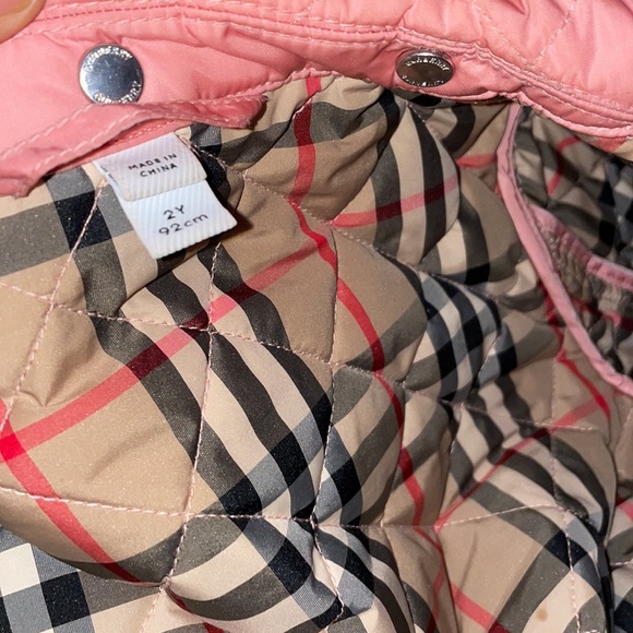 COPY - Authentic Burberry Kids Pink detachable hood quilted coat - Picture 15 of 16